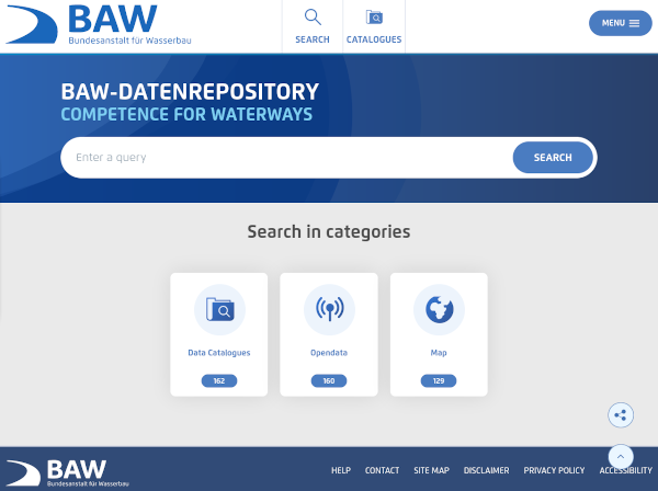 BAW-Datenrepository home page